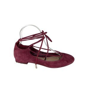 diane von furstenberg Womens Ballet Flats Leather Shoes Fuscia pink Size 6.5